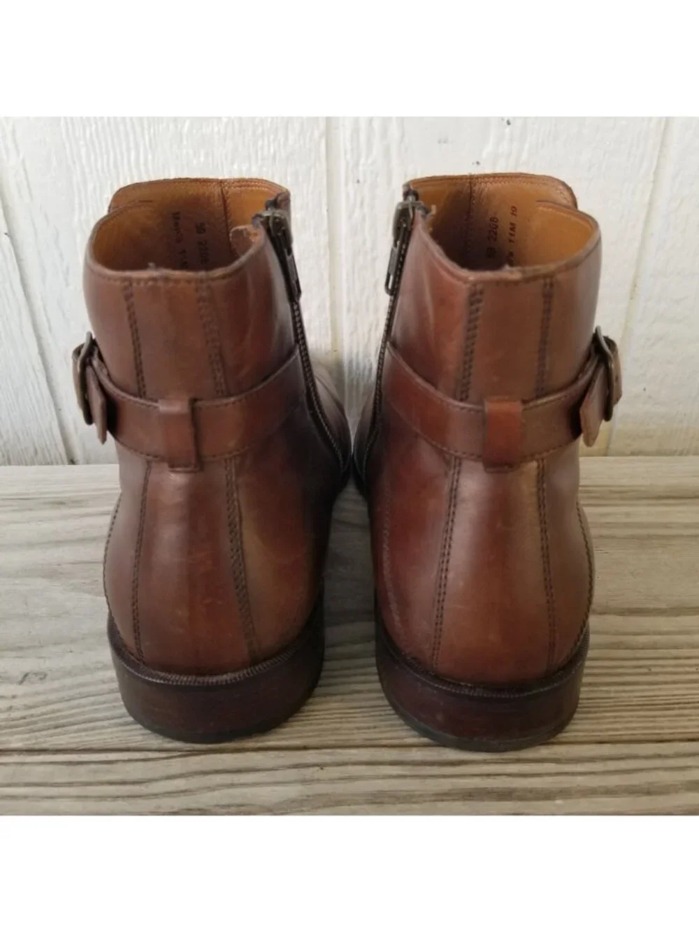 Johnston and Murphy Lofting Buckle Monk Strap Chukka Boots 11 M 592208